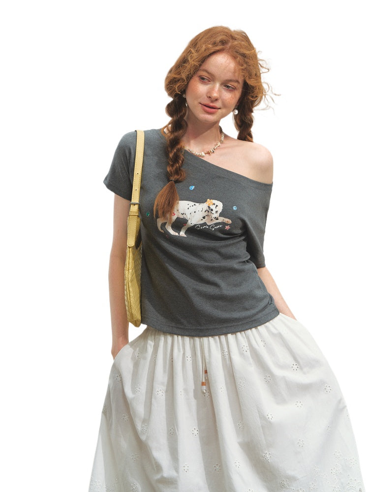 Dalmatian Print Short Sleeve T-Shirt