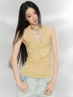 Knot Halter Knit Top