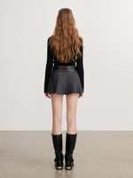 Contrast Layered Knit Top