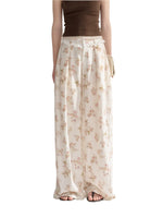 Floral Lace Wide-Leg Pants