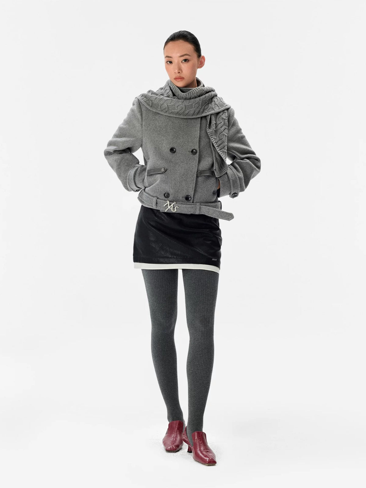 Windsor Wool Cape Knit Jacket