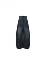 Gradient Whisker Wide Leg Jeans