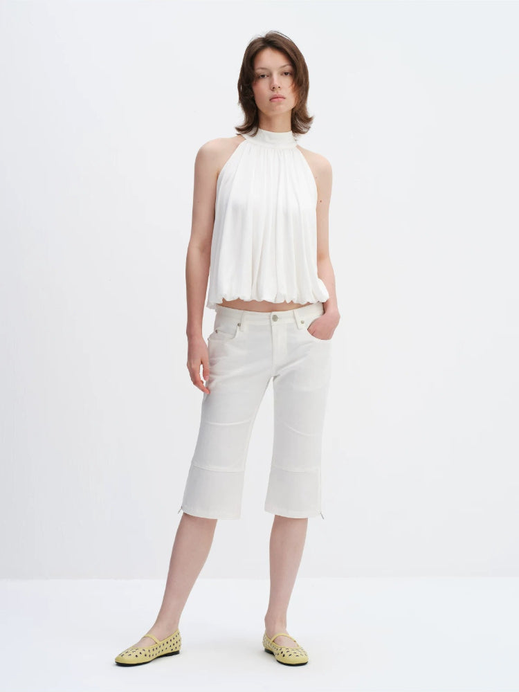 Sleeveless Halter Tank Top
