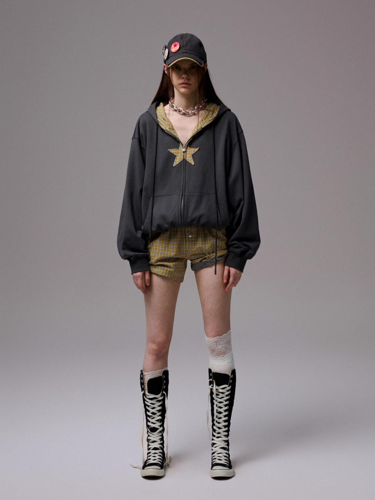 Striped Cotton Lounge Shorts