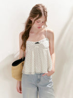 Polka Dot Chiffon Cami & Cardigan Set