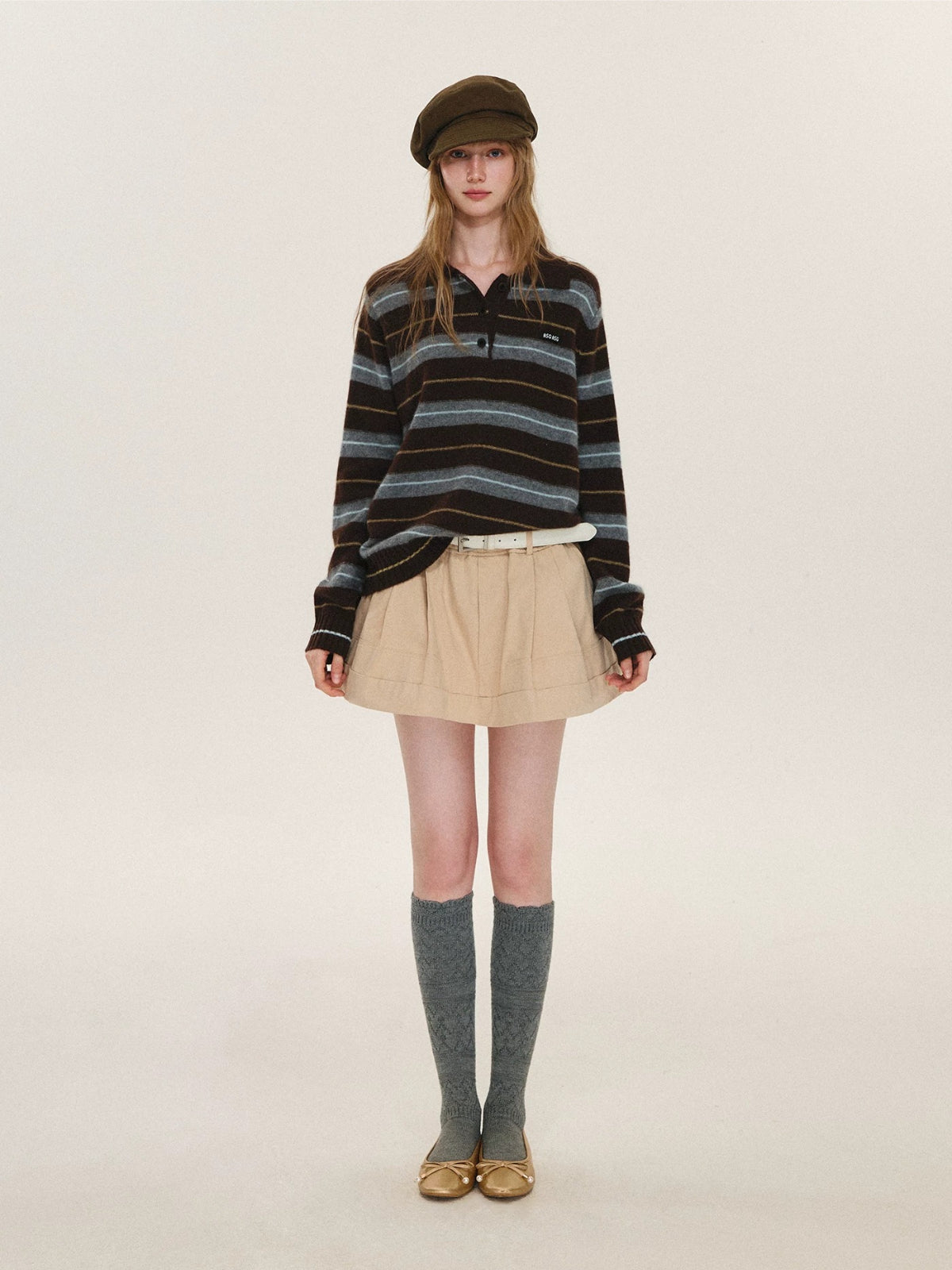 Cotton A-Line Skort
