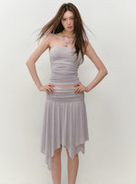 Star Beaded Ruffled Bandeau & Skirt Set