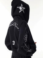 Letter Hooded Sweatshirt