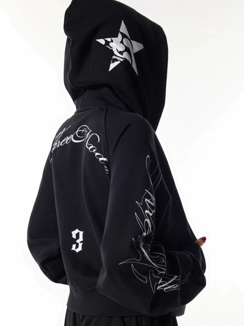 Letter Hooded Sweatshirt