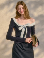 Bow Tie Knit Top