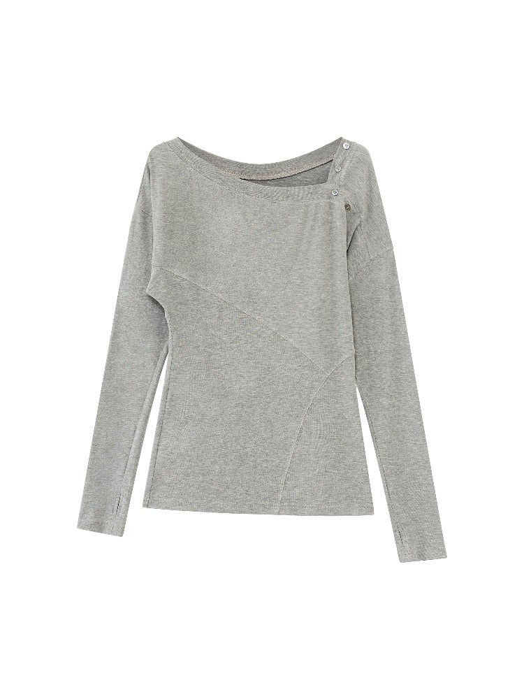Off-Shoulder Draped Tee