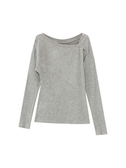 Off-Shoulder Draped Tee