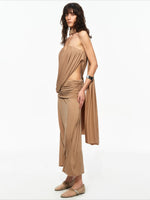 Pleated Bandeau Pants Set