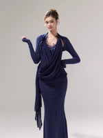 Draped Knit Mesh Set