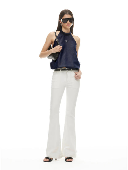 Bubble Hem Denim Camisole