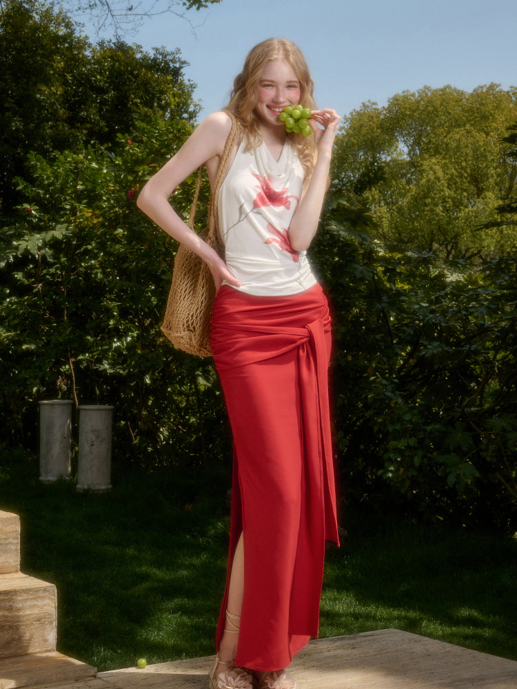 Perfumed Lily Top & Skirt Set