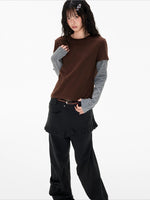 Faux Layered Stripe Tee