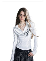 Checked Ruffle Blouse