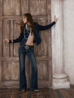 Waist-Cinched Denim Jacket