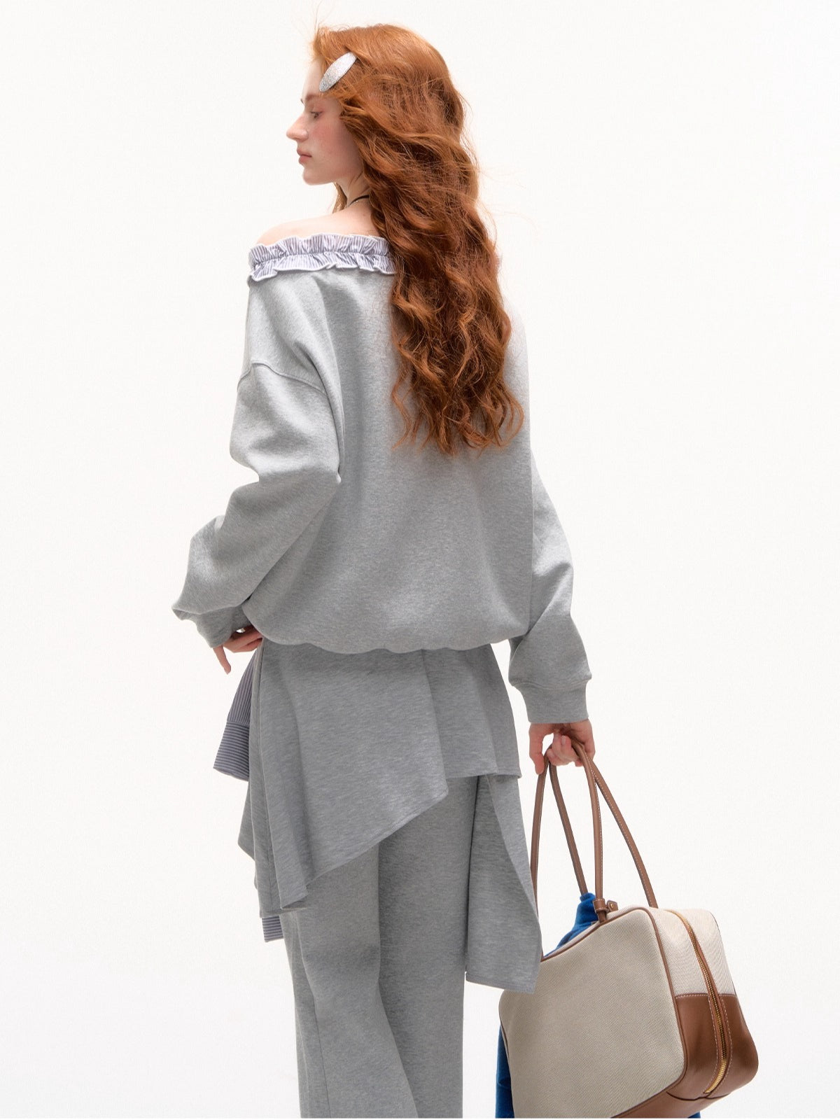 Striped Slouchy Hoodie Set