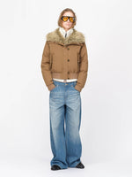 Vintage Washed Straight Leg Jeans