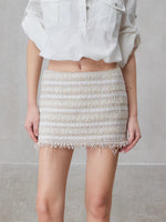 Tassel Wool Mini Skirt
