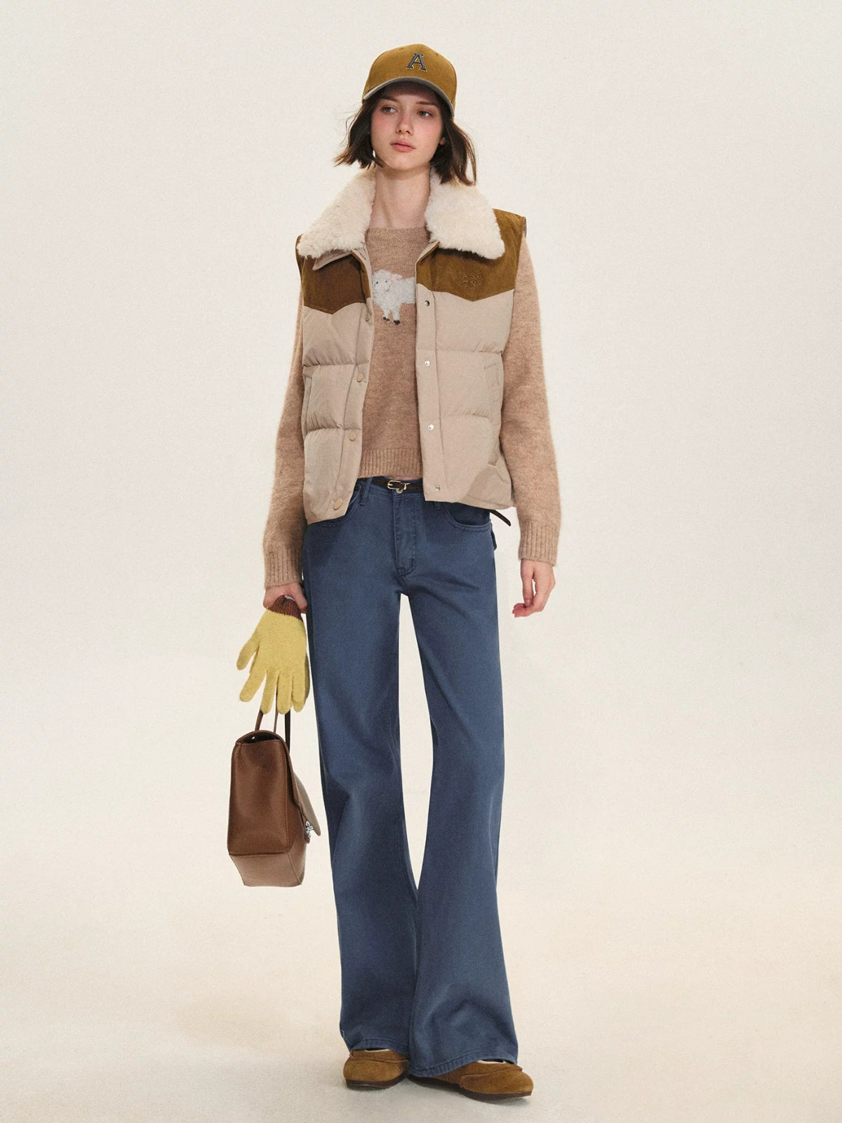 Western Detachable Collar Down Vest