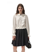 Peter Pan Collar Deer Reversible Shirt