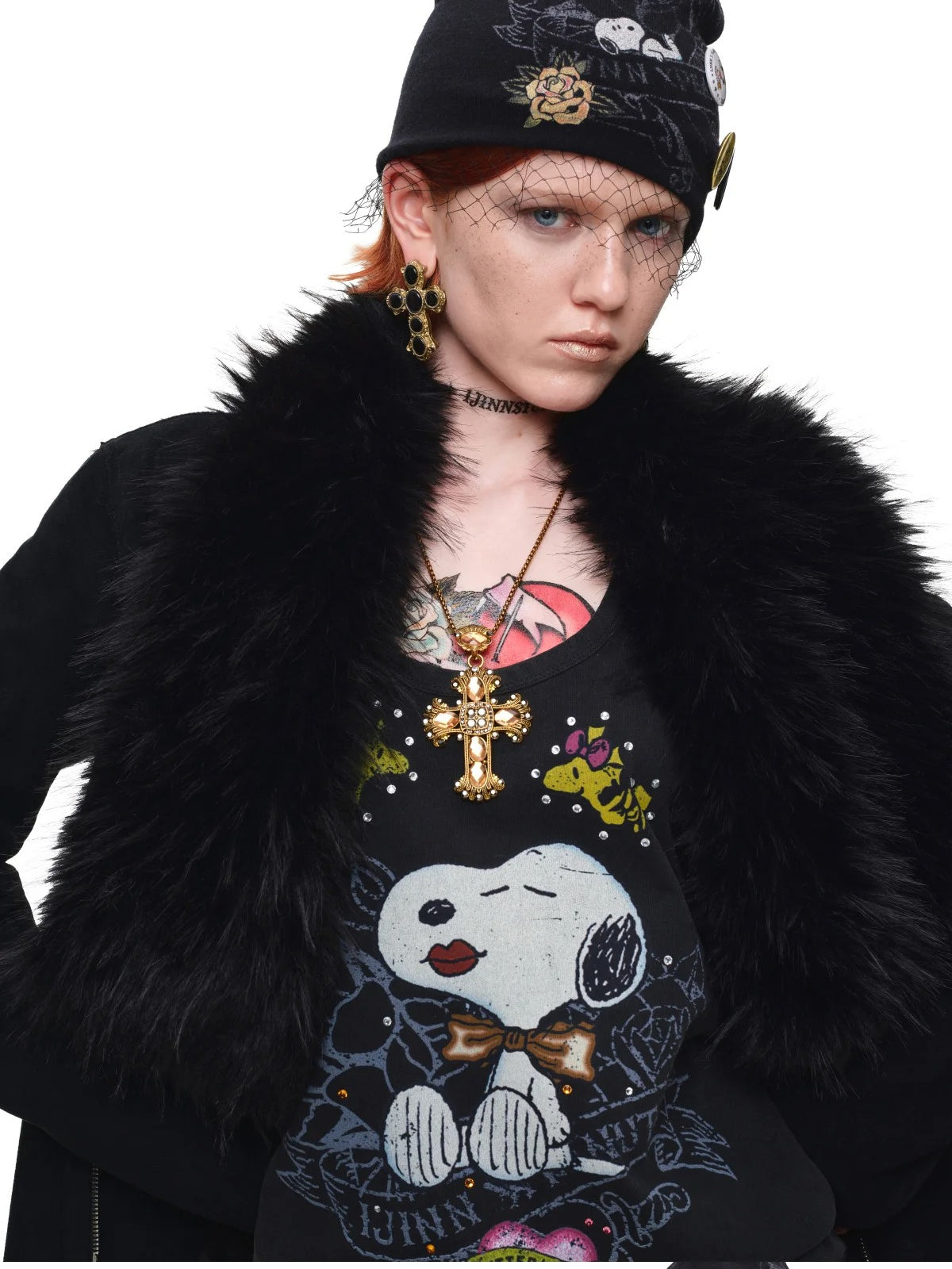 Suede Detachable Fur Collar Coat