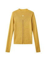 Ballet Cutout Ribbed Knit Top