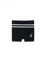 Contrast Color Knitted Bandeau Top & Shorts Set
