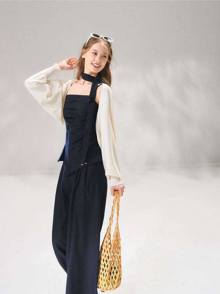 Pleated Waist Tie Set