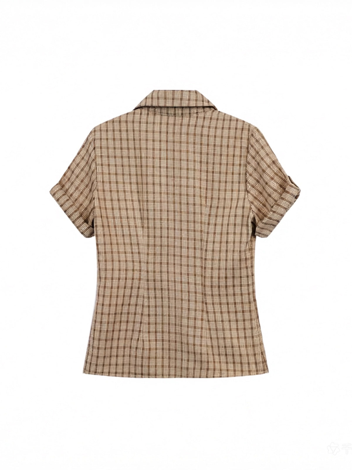 Plaid Slim Short Sleeve Shirt