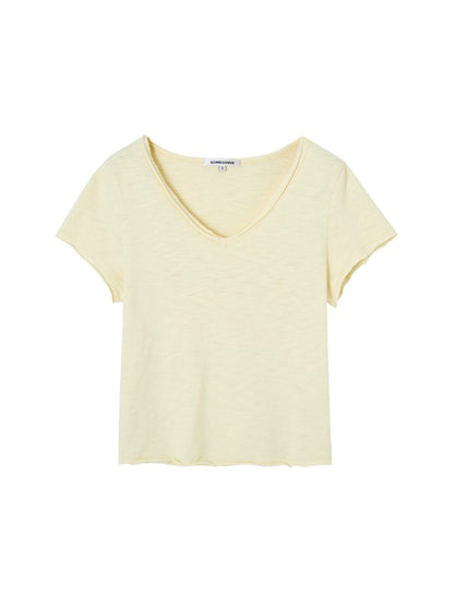 Slub Cotton V Tee