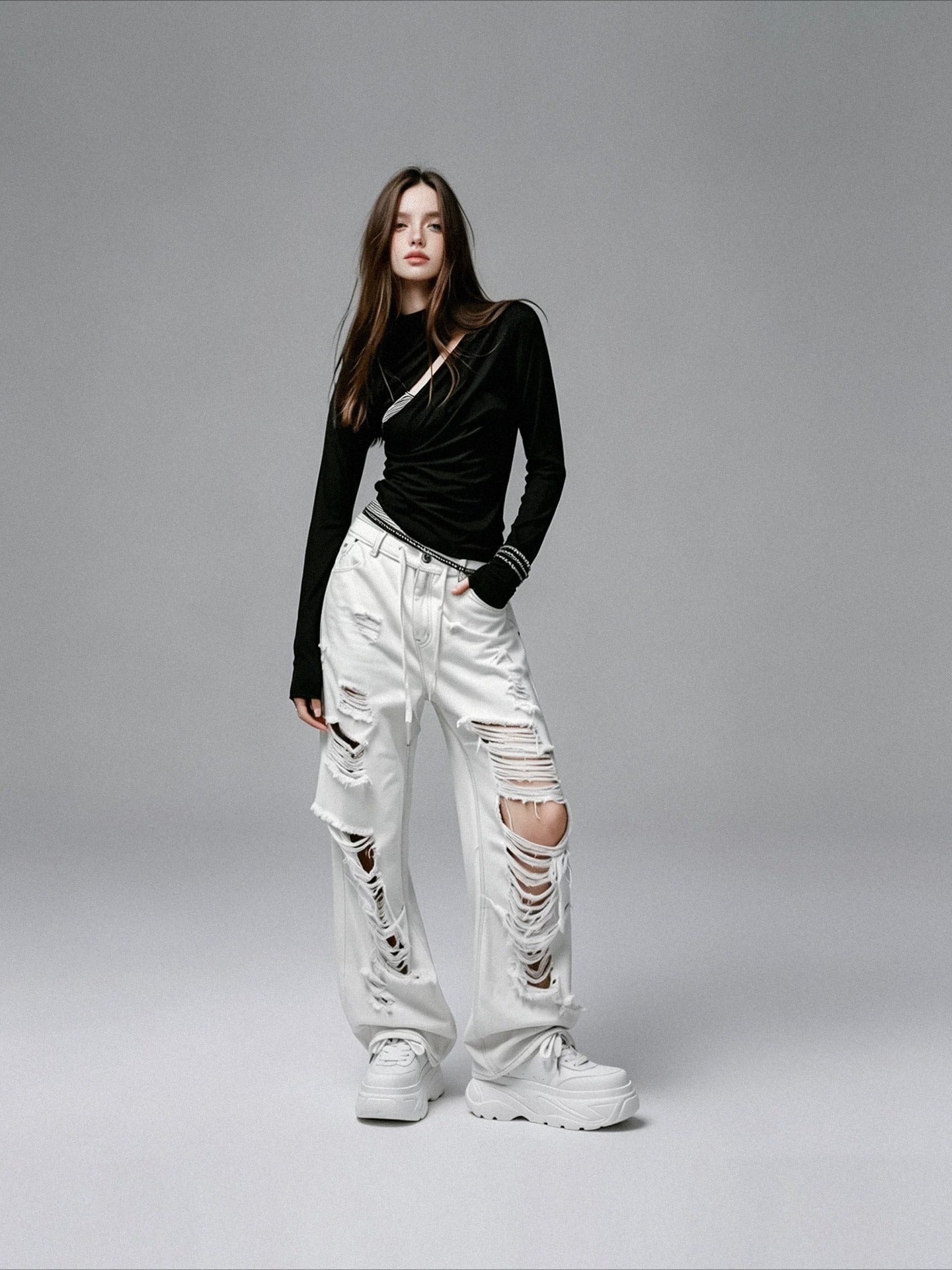 Square Toe Platform Sneakers