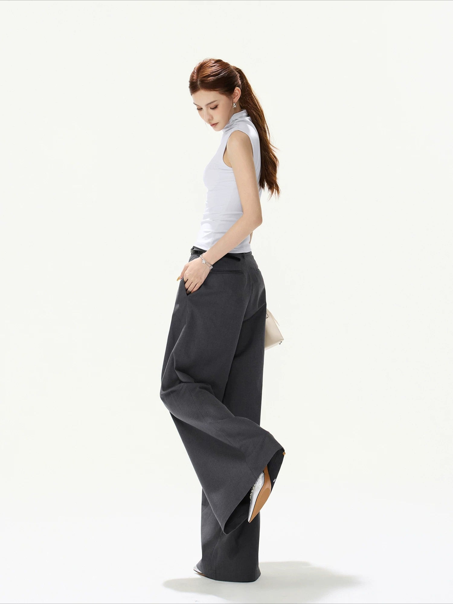 Wide Leg Tailored Pants