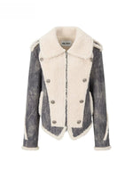 Sherpa Trimmed Jacket & Skirt Set