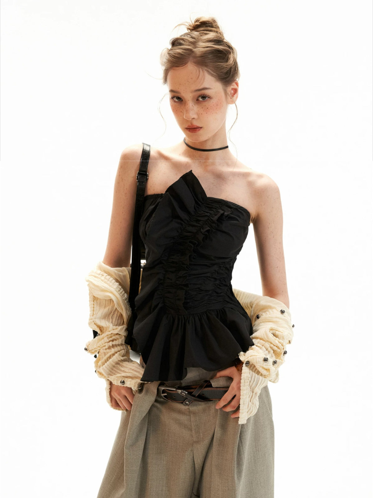 Bustier Cami Flared Top