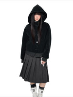 Hooded Button Jacket