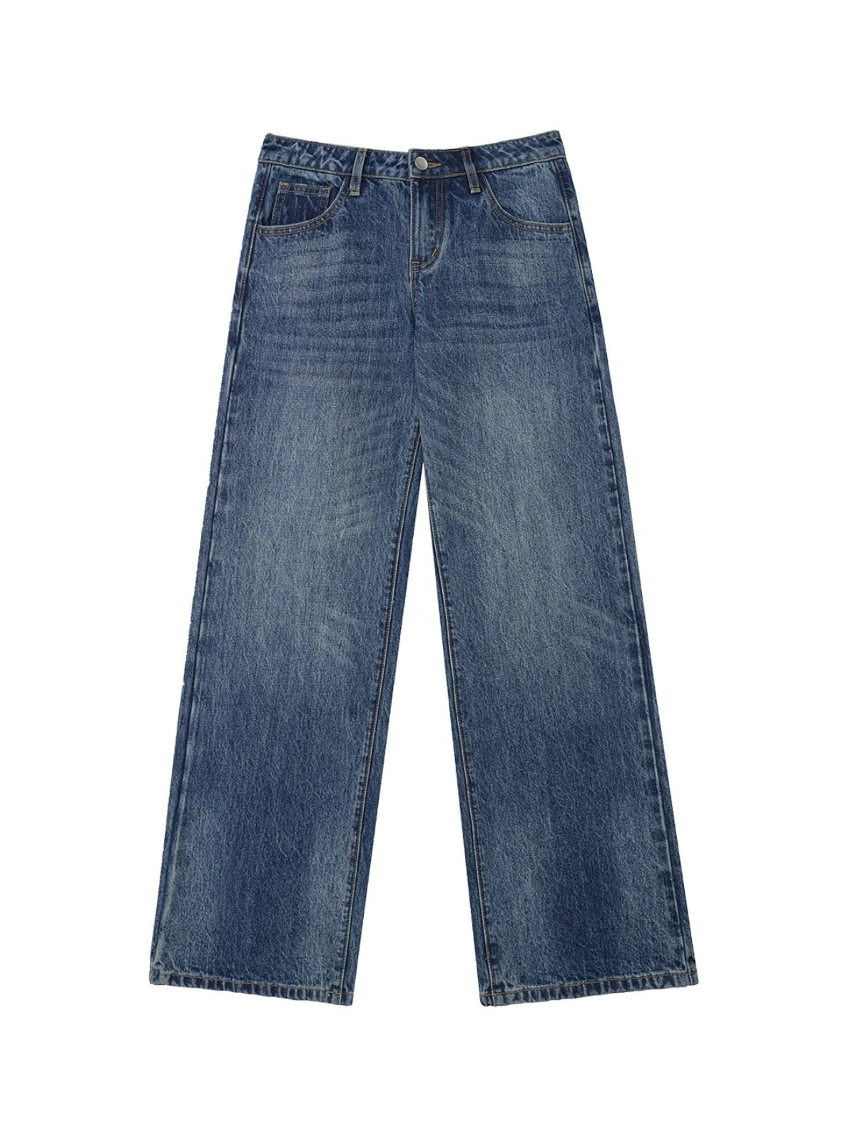 Vintage Washed Bow Embroidered Jeans