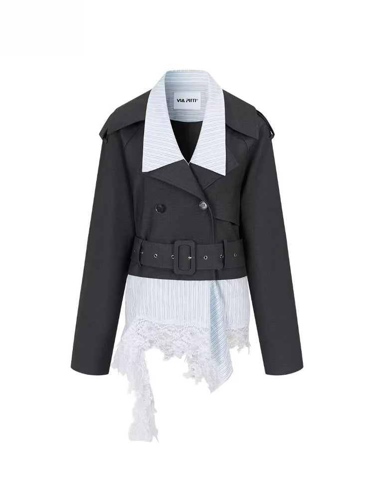 Detachable Faux Layered Blazer
