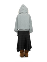 Fur Collar Hooded Sweatshirt