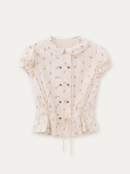 Vintage Plaid Shirt &amp; Skirt Set