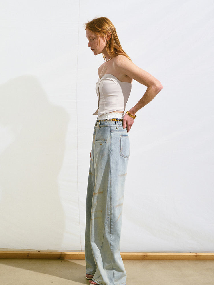 One-Strap Slim Fit Bustier Cami