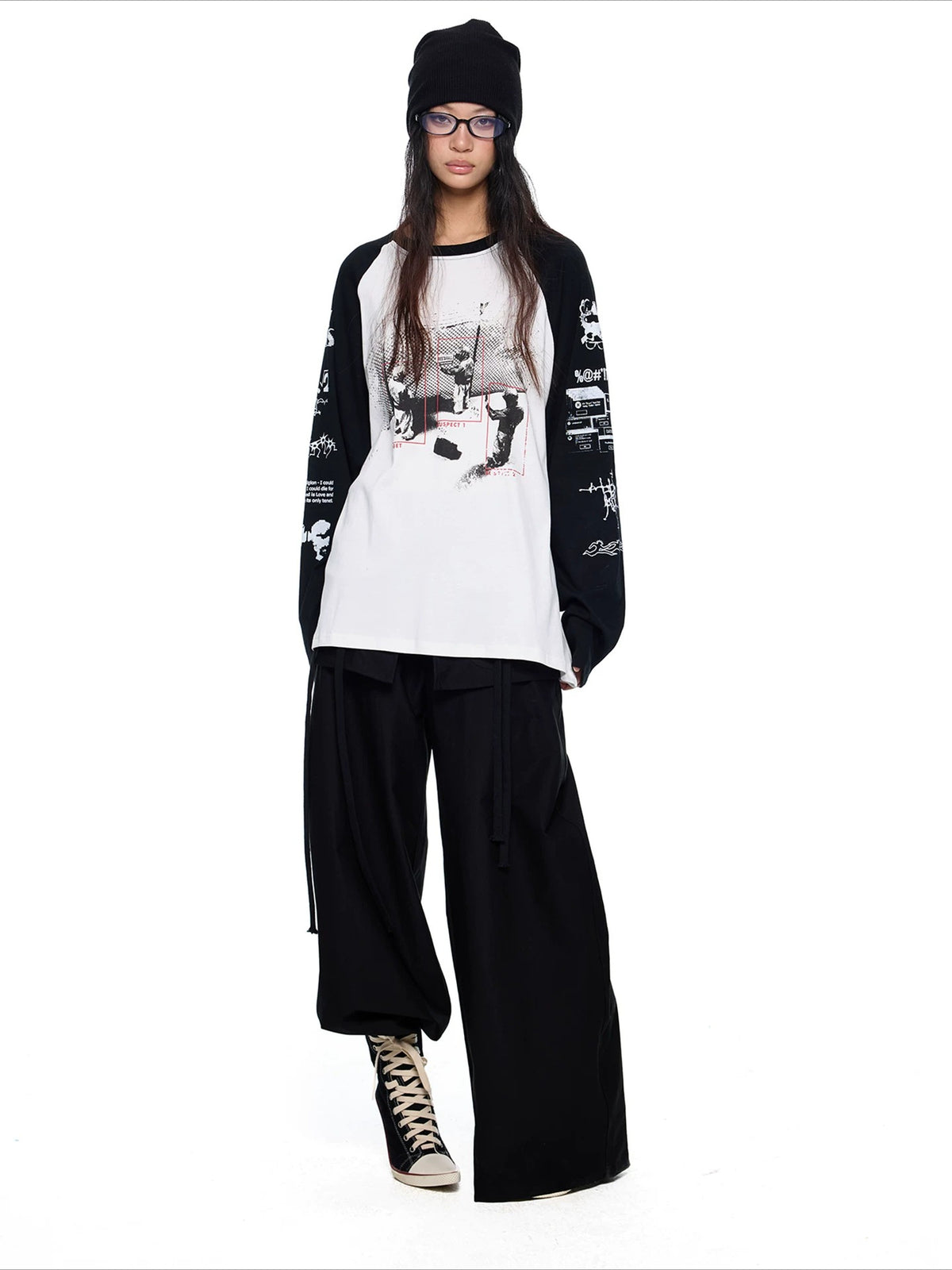Drawstring Wide Leg Pants