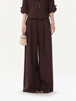Vintage Wide Leg Linen Pants