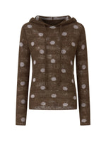 Polka Dot Mohair Hoodies