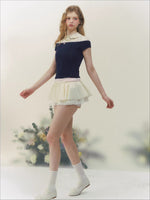 Layered Doll Collar Shirt