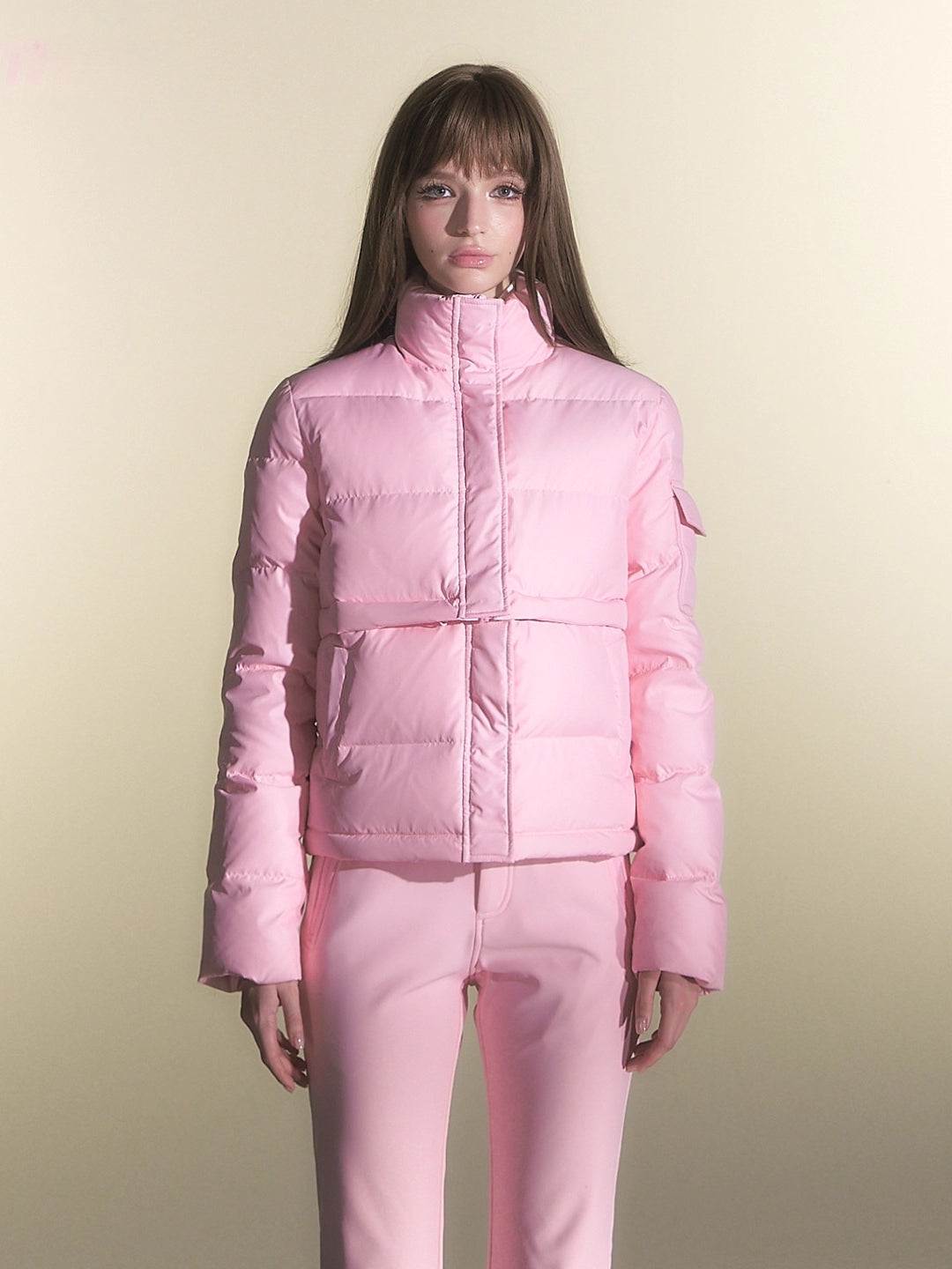 White Duck Down Three-Proof Fabric Down Jacket &amp; Pants Set