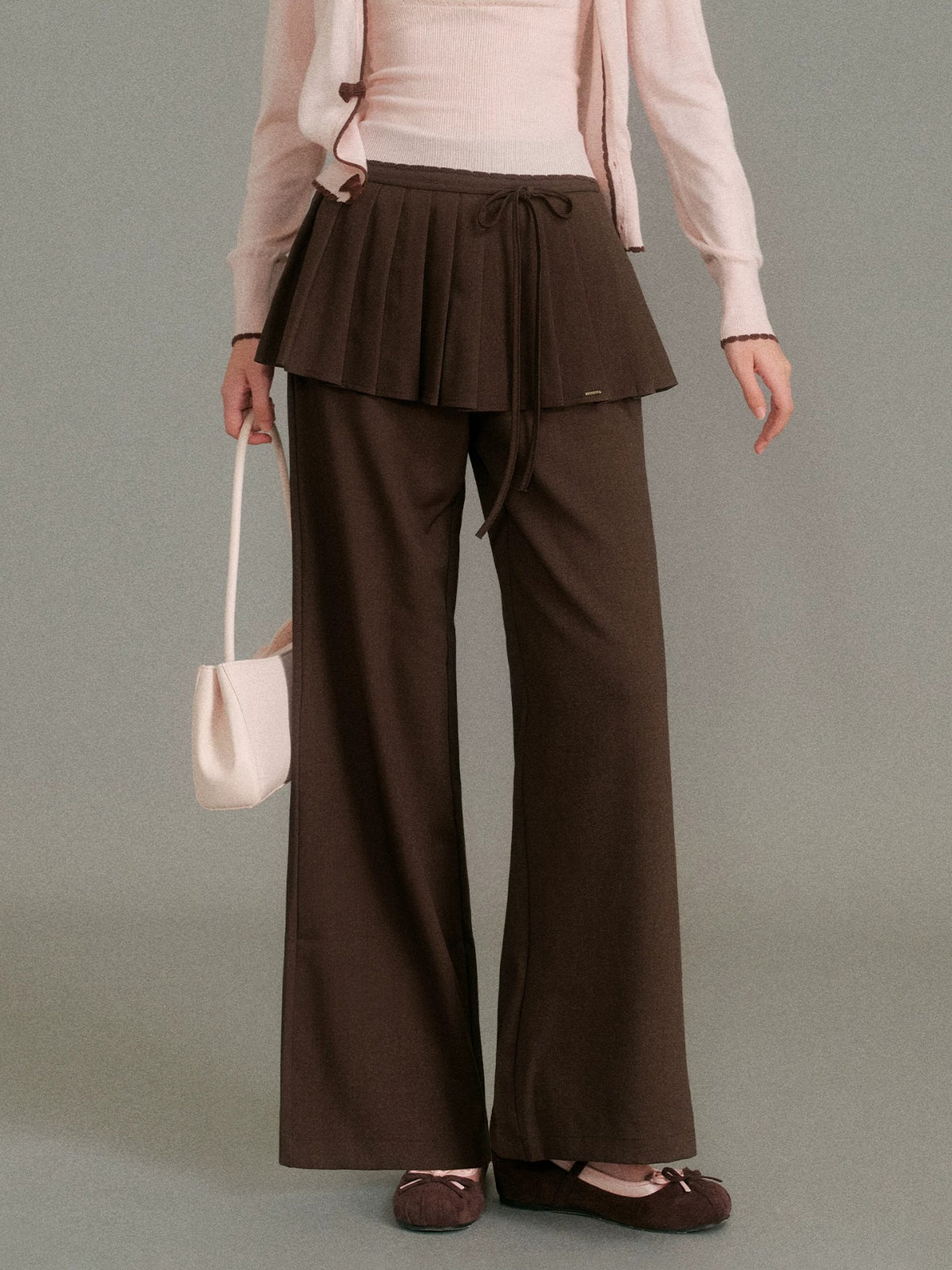 Pleated Wide Leg Pants